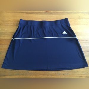 XL Adidas Climalite Navy Blue White Tennis Golf Skirt